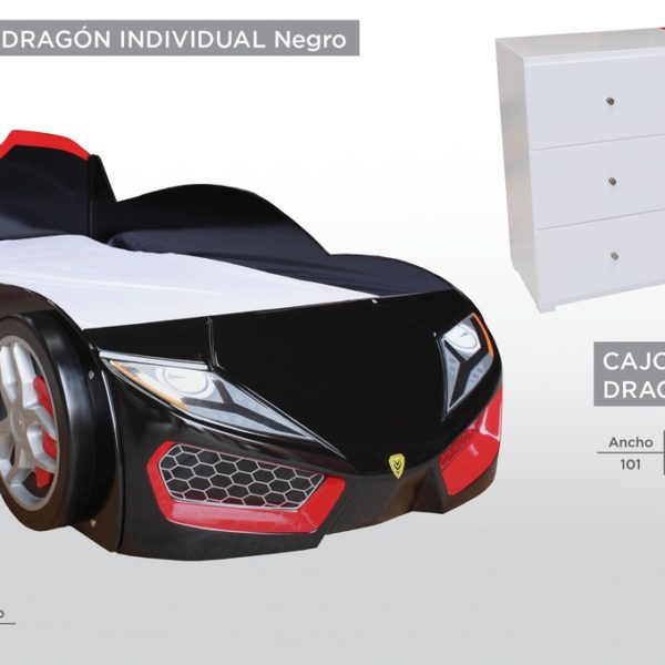 Cama Carro Dragon & Cajonera Dragon