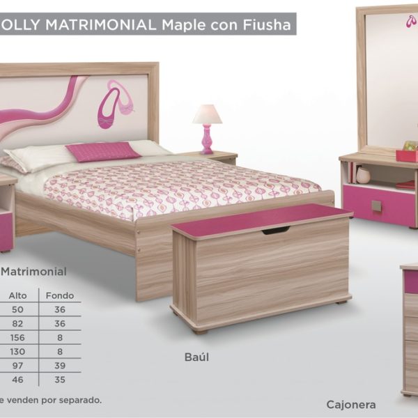 Recamara Dolly Matrimonial Maple Con Fiusha